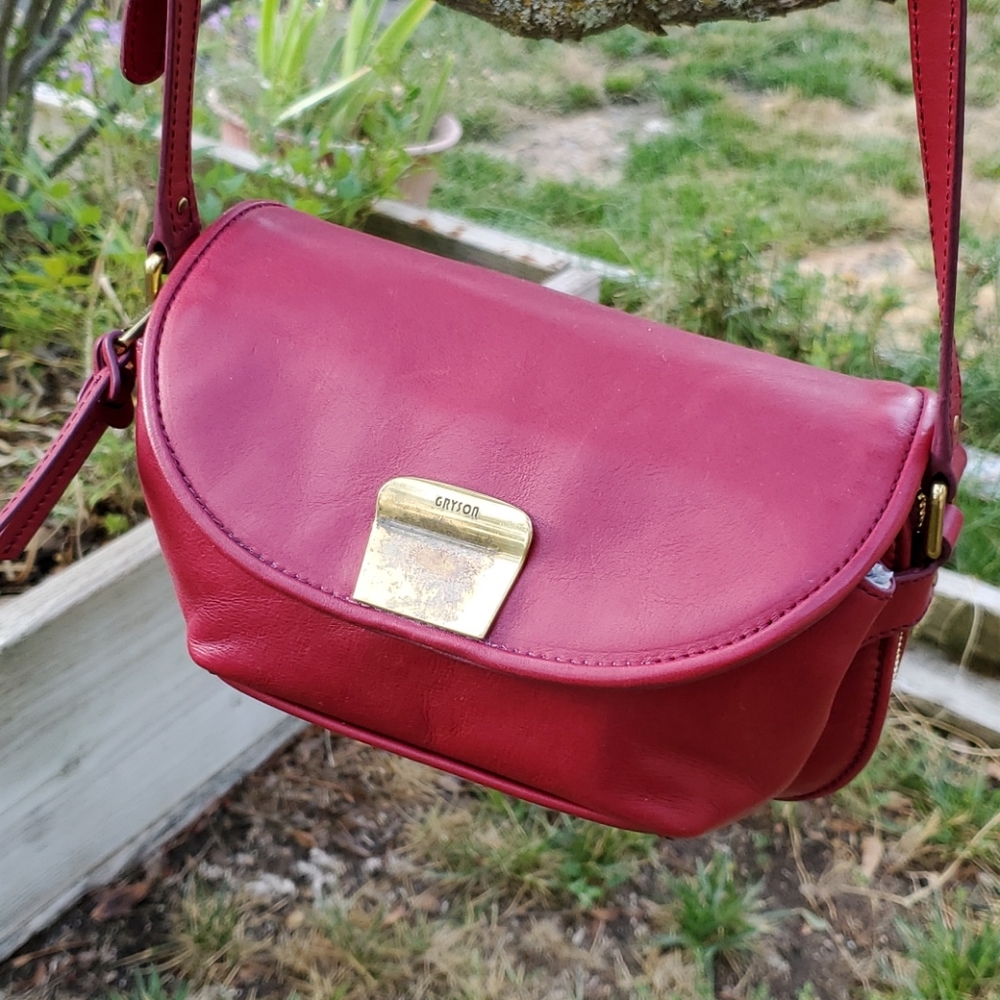 *SALE* Gryson maroon leather crossbody - Picture 11 of 13